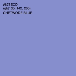 #878ECD - Chetwode Blue Color Image